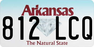 AR license plate 812LCQ