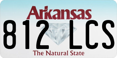 AR license plate 812LCS