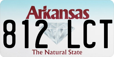 AR license plate 812LCT