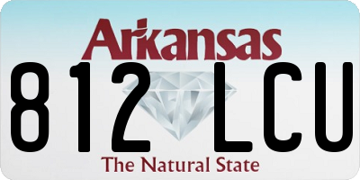 AR license plate 812LCU