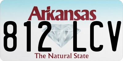 AR license plate 812LCV
