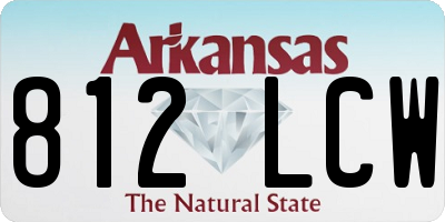 AR license plate 812LCW