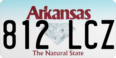 AR license plate 812LCZ