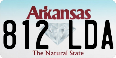 AR license plate 812LDA