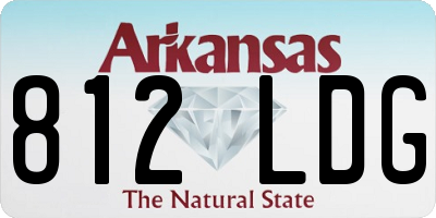AR license plate 812LDG