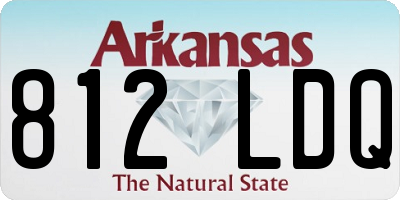 AR license plate 812LDQ