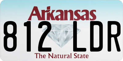 AR license plate 812LDR