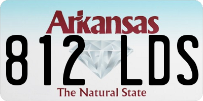 AR license plate 812LDS