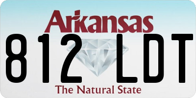 AR license plate 812LDT