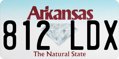 AR license plate 812LDX