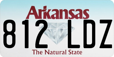 AR license plate 812LDZ