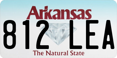 AR license plate 812LEA