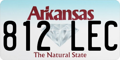 AR license plate 812LEC