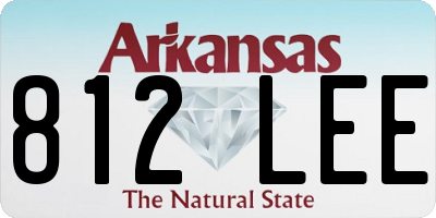 AR license plate 812LEE