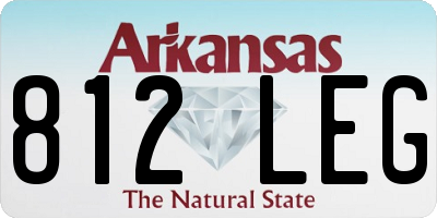 AR license plate 812LEG