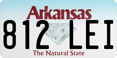 AR license plate 812LEI