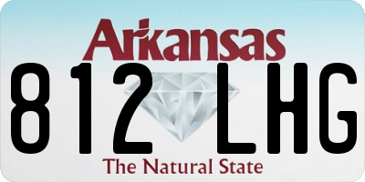 AR license plate 812LHG