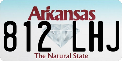 AR license plate 812LHJ