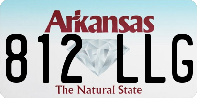 AR license plate 812LLG