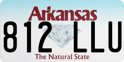 AR license plate 812LLU