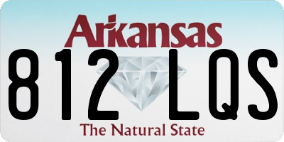 AR license plate 812LQS