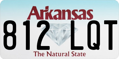 AR license plate 812LQT