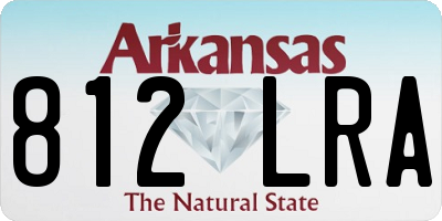 AR license plate 812LRA