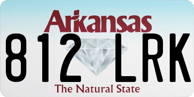 AR license plate 812LRK