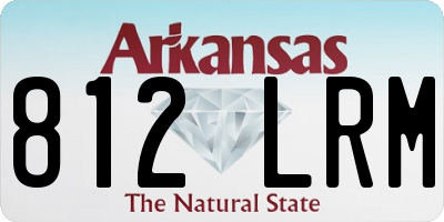 AR license plate 812LRM