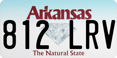 AR license plate 812LRV