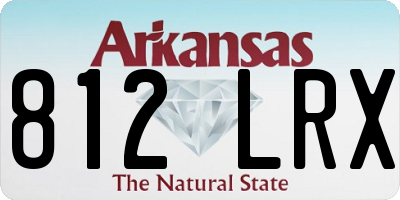 AR license plate 812LRX
