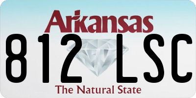 AR license plate 812LSC
