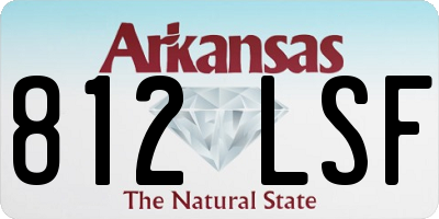 AR license plate 812LSF