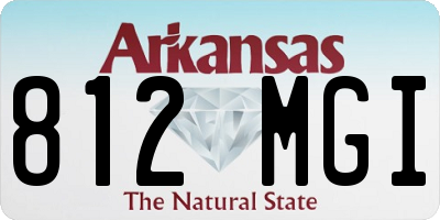 AR license plate 812MGI