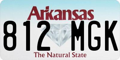 AR license plate 812MGK