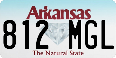 AR license plate 812MGL