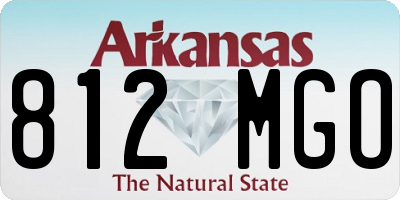 AR license plate 812MGO