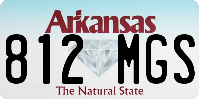 AR license plate 812MGS