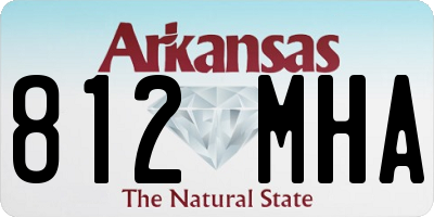 AR license plate 812MHA