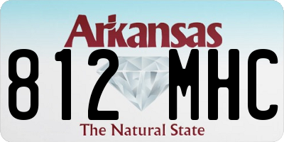 AR license plate 812MHC