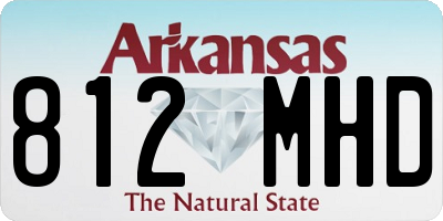 AR license plate 812MHD