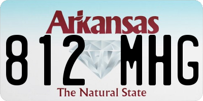 AR license plate 812MHG