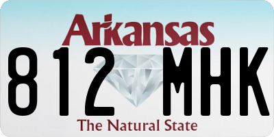 AR license plate 812MHK