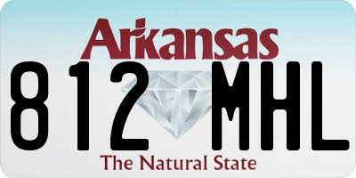 AR license plate 812MHL