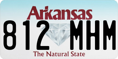 AR license plate 812MHM