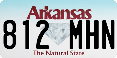 AR license plate 812MHN