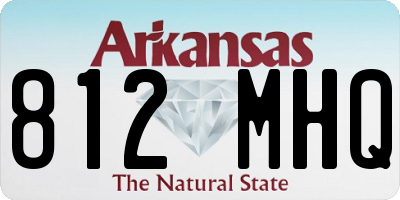 AR license plate 812MHQ