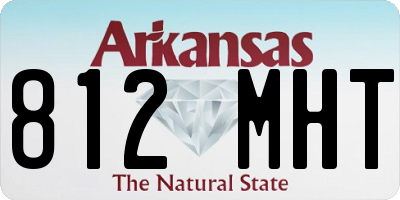 AR license plate 812MHT