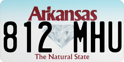 AR license plate 812MHU