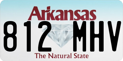AR license plate 812MHV